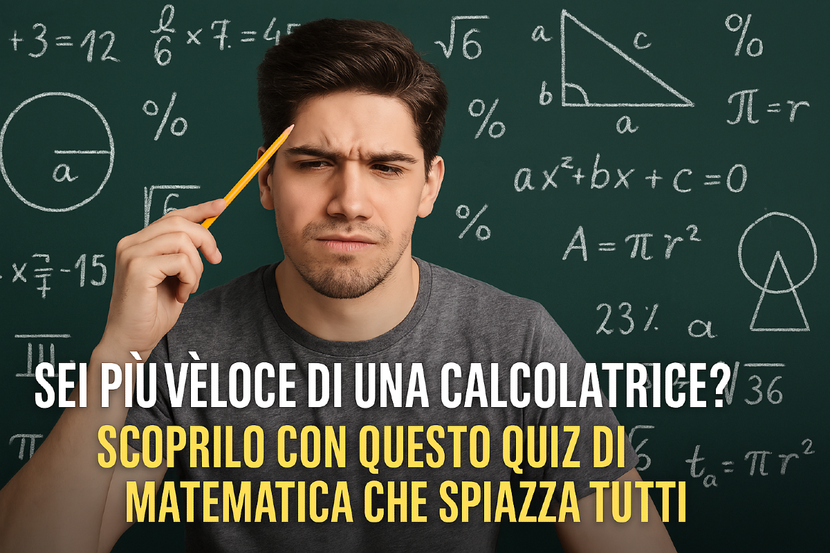 Sei più veloce di una calcolatrice? Scoprilo con questo quiz di matematica che spiazza tutti! -