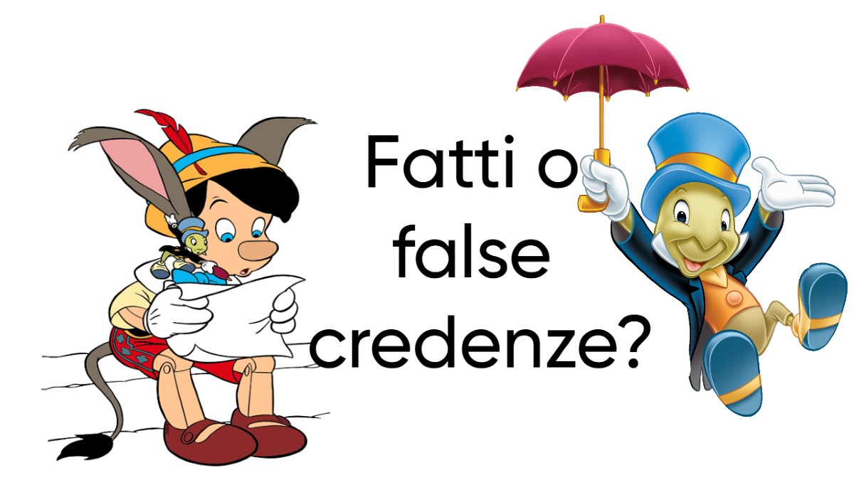 Se non rispondi correttamente ad almeno 8 domande, hai creduto a troppi miti! -