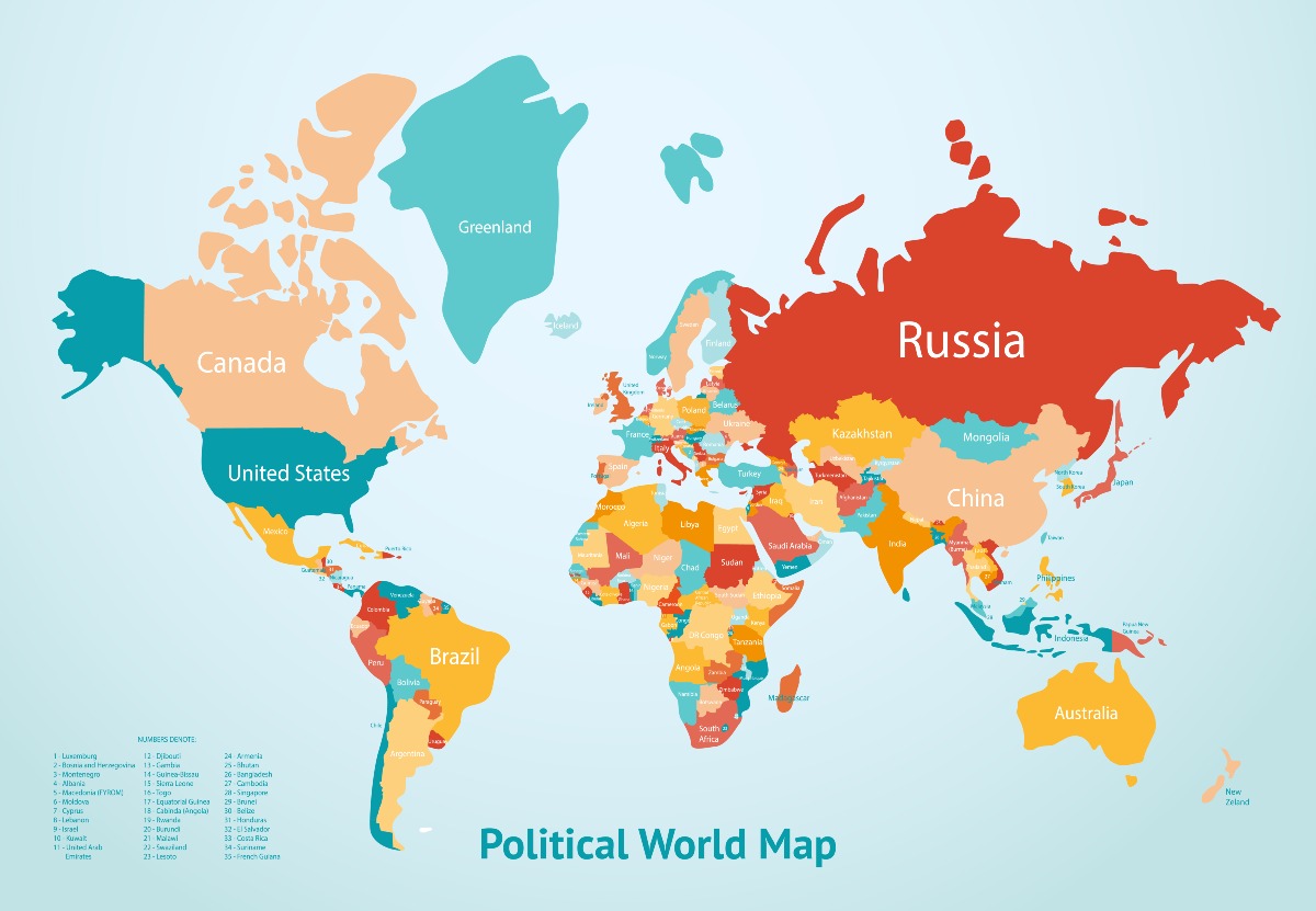 Conosci davvero gli Stati del mondo? Solo i veri esperti di geopolitica riescono a completare questo quiz - Immagine di macrovector su Freepik