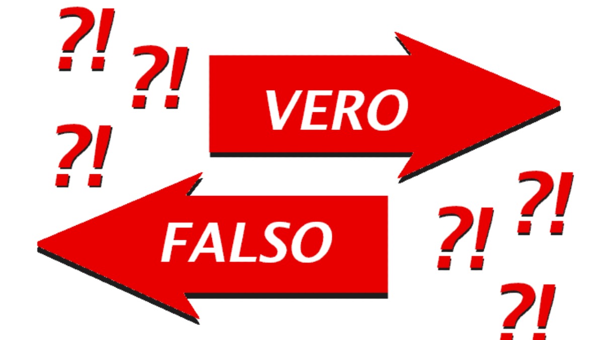 Attenzione: qui si separano i geni dai dilettanti! Un quiz senza pietà. Vero o Falso o sei fuori - 