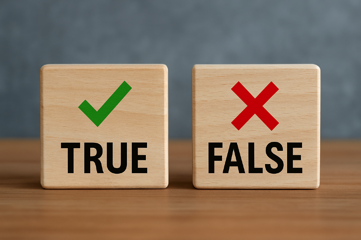 Vero o Falso? Solo i più svegli riescono a ottenere 100% in questo quiz superiore -