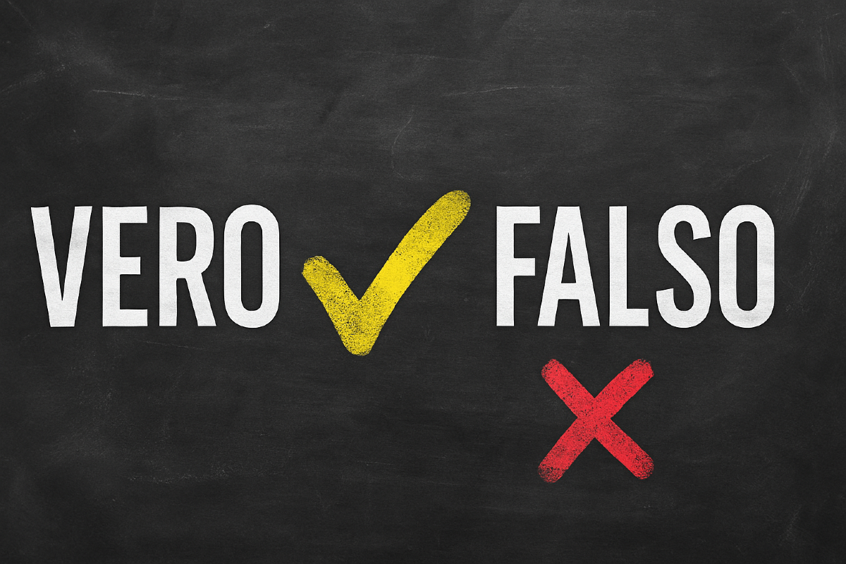 Credi di sapere tutto? Questo quiz Vero o Falso avanzato ti farĂ dubitare di ogni certezza -
