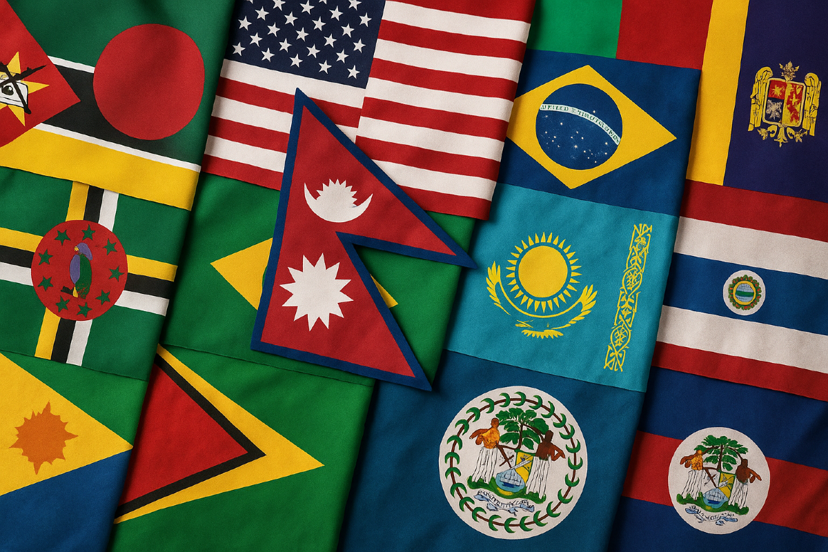 Sai davvero tutto sulle bandiere del mondo? Prova a risolvere questo quiz estremo! -